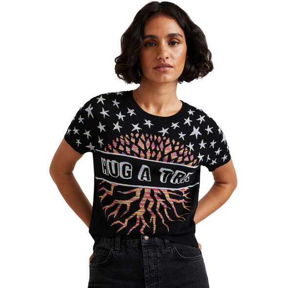 DESIGUAL 'HUG A TREE' ΠΛΕΚΤΗ ΜΠΛΟΥΖΑ ΓΥΝΑΙΚEIA 21WWTK54-2000