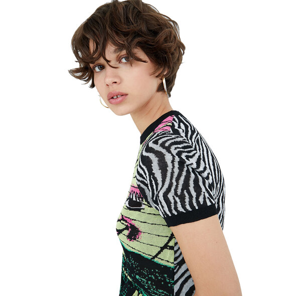 DESIGUAL 'RADIATE LOVE' ΠΛΕΚΤΗ ΜΠΛΟΥΖΑ ΓΥΝΑΙΚEIA 21WWTK55-2006