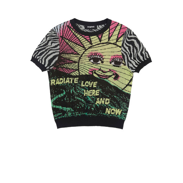 DESIGUAL 'RADIATE LOVE' ΠΛΕΚΤΗ ΜΠΛΟΥΖΑ ΓΥΝΑΙΚEIA 21WWTK55-2006