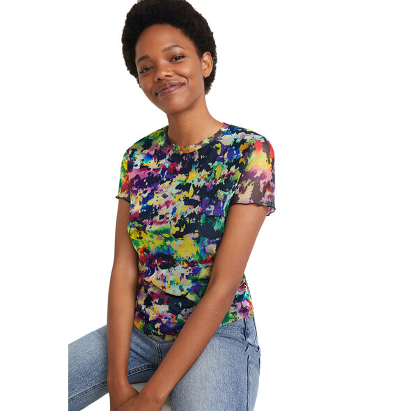DESIGUAL 'ELOISSE' ARTY SLIM ΜΠΛΟΥΖΑ ΓΥΝΑΙΚEIA ME ΤΟΥΛΙ 21WWTKC9-9019