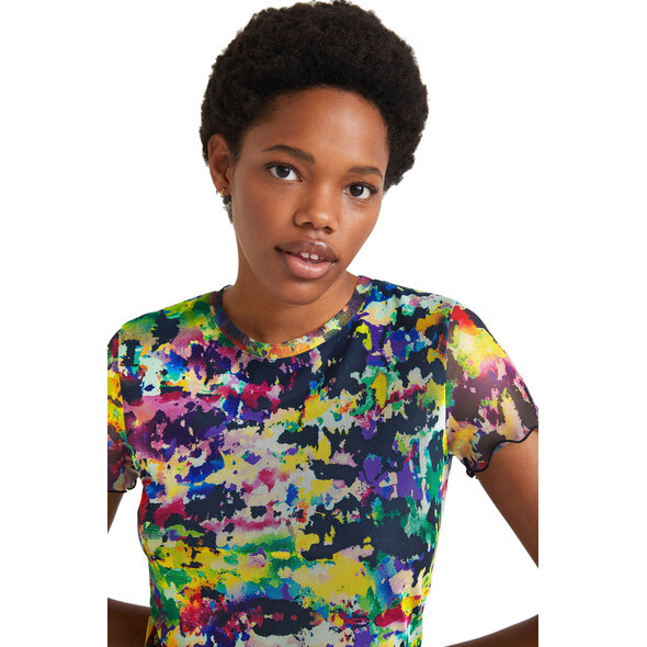 DESIGUAL 'ELOISSE' ARTY SLIM ΜΠΛΟΥΖΑ ΓΥΝΑΙΚEIA ME ΤΟΥΛΙ 21WWTKC9-9019
