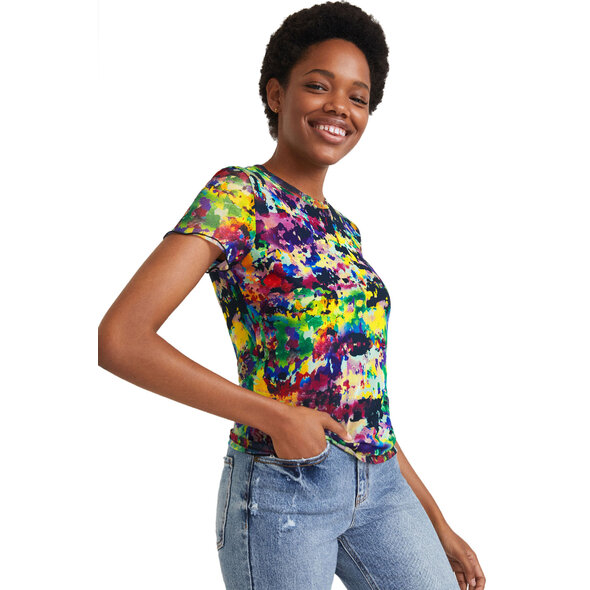 DESIGUAL 'ELOISSE' ARTY SLIM ΜΠΛΟΥΖΑ ΓΥΝΑΙΚEIA ME ΤΟΥΛΙ 21WWTKC9-9019