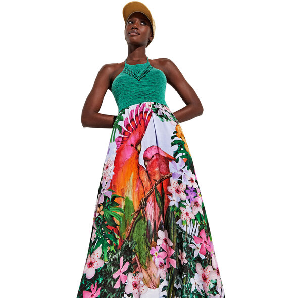 DESIGUAL 'PARROT' ΦΟΡΕΜΑ ΘΑΛΑΣΣΗΣ ΓΥΝΑΙΚΕΙΟ 22SWMW10-5020
