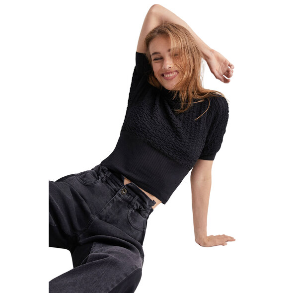 DESIGUAL 'ONA' TRICOT  ΜΠΛΟΥΖΑ ΓΥΝΑΙΚEIA 22SWTKAA-2000