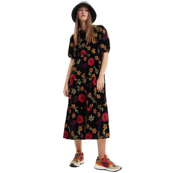 DESIGUAL 'FEST' FLORAL MIDI ΦΟΡΕΜΑ ΓΥΝΑΙΚEIO 22WWVK25-2000
