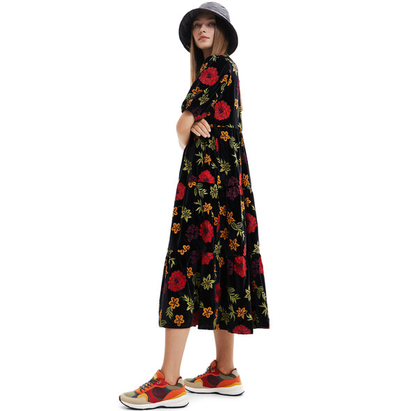 DESIGUAL 'FEST' FLORAL MIDI ΦΟΡΕΜΑ ΓΥΝΑΙΚEIO 22WWVK25-2000