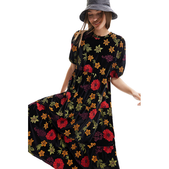 DESIGUAL 'FEST' FLORAL MIDI ΦΟΡΕΜΑ ΓΥΝΑΙΚEIO 22WWVK25-2000