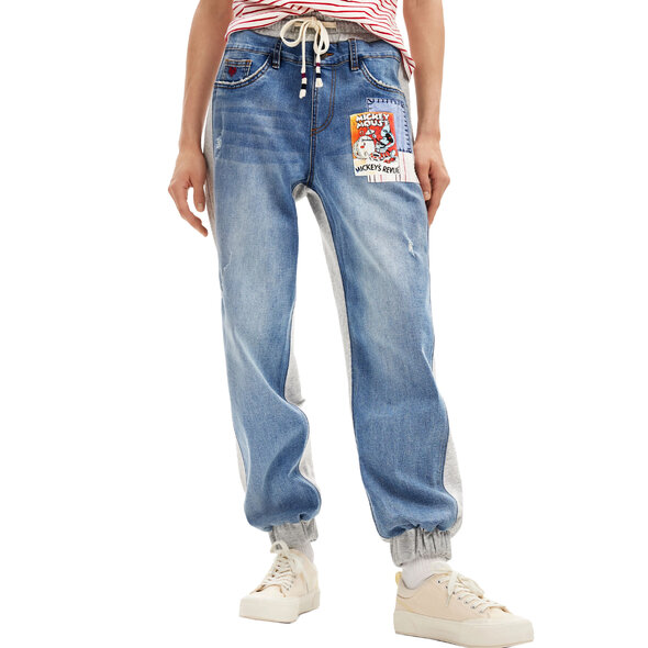 DESIGUAL MICKEY MOUSE JOGGER DENIM ΠΑΝΤΕΛΟΝΙ ΓΥΝΑΙΚEIO 24SWDD68-5053