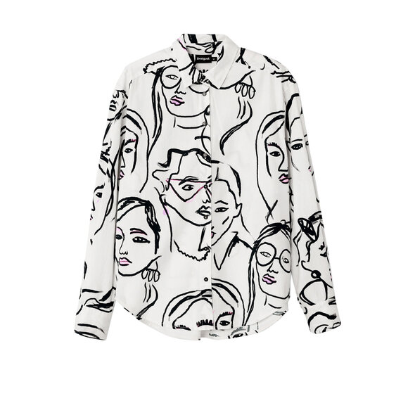 DESIGUAL 'FACES' ΠΟΥΚΑΜΙΣΟ ΓΥΝΑΙΚΕΙΟ 24WWCW34-1000