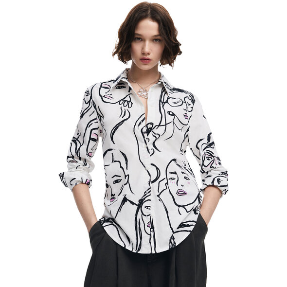 DESIGUAL 'FACES' ΠΟΥΚΑΜΙΣΟ ΓΥΝΑΙΚΕΙΟ 24WWCW34-1000