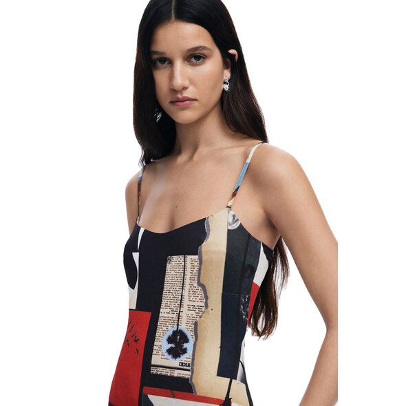 DESIGUAL 'NEWSPAPER' ΦΟΡΕΜΑ ΓΥΝΑΙΚΕΙΟ 25SWVK40-9019
