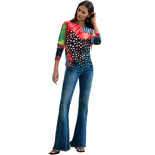 DESIGUAL 'EYES' ΠΛΕΚΤΗ ΜΠΛΟΥΖΑ ΓΥΝΑΙΚΕΙΑ 26WWJF31-2000