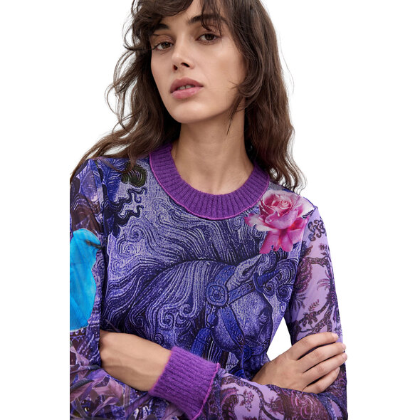 DESIGUAL 'HORSE' ΠΛΕΚΤΗ ΜΠΛΟΥΖΑ ΓΥΝΑΙΚΕΙΑ 26WWTK60-3048