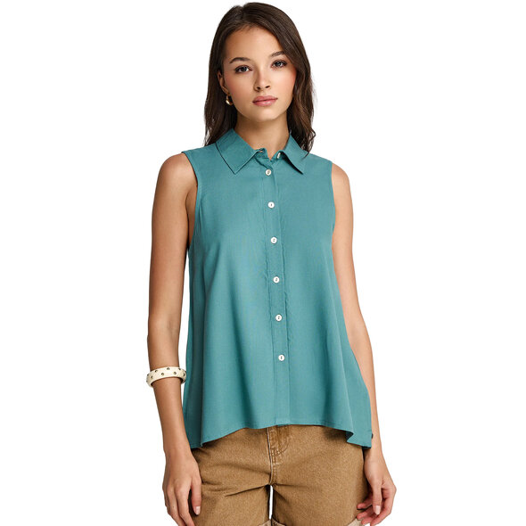 FUNKY BUDDHA ΠΟΥΚΑΜΙΣΟ ΓΥΝΑΙΚΕΙΟ FBL013-101-05-GREEN LAKE
