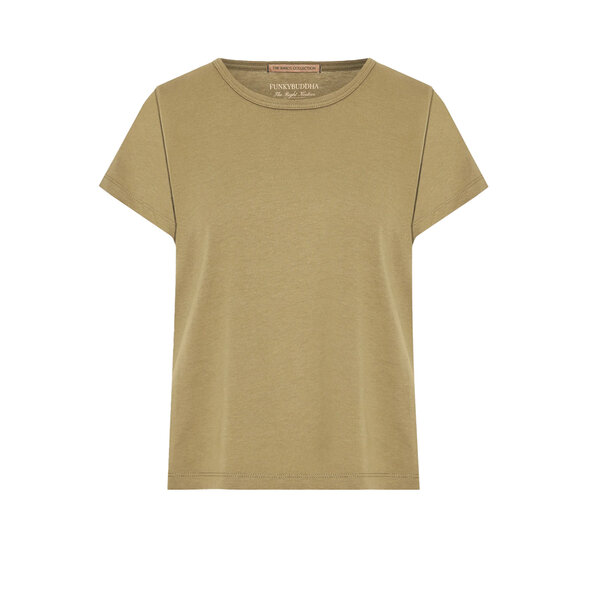 FUNKY BUDDHA ΜΠΛΟΥΖΑ ΓΥΝΑΙΚΕΙΑ FBL013-103-04-GREEN MOSS