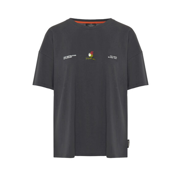 FUNKY BUDDHA ΜΠΛΟΥΖΑ ΓΥΝΑΙΚΕΙΑ FBL013-125-04-ANTHRACITE