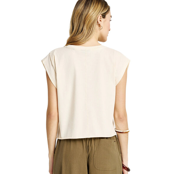 FUNKY BUDDHA ΜΠΛΟΥΖΑ ΓΥΝΑΙΚΕΙΑ FBL013-127-04-CHALK