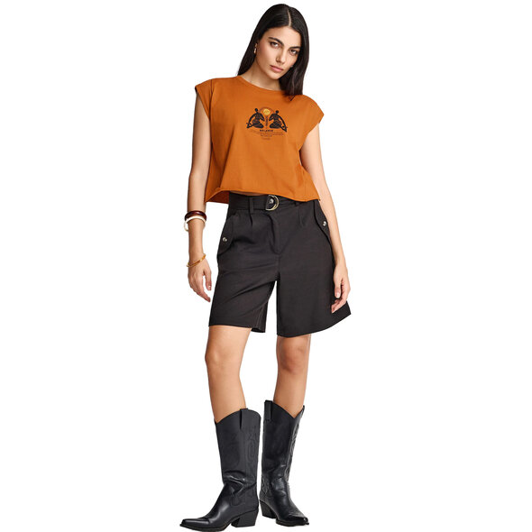 FUNKY BUDDHA ΜΠΛΟΥΖΑ ΓΥΝΑΙΚΕΙΑ FBL013-127-04-SPICY PUMPKIN