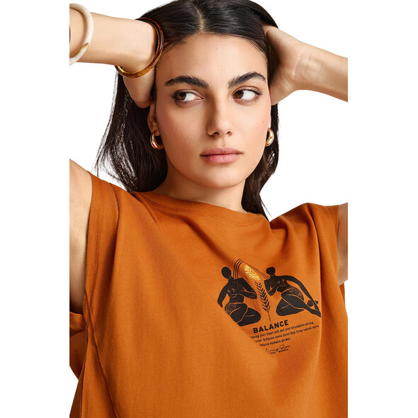 FUNKY BUDDHA ΜΠΛΟΥΖΑ ΓΥΝΑΙΚΕΙΑ FBL013-127-04-SPICY PUMPKIN