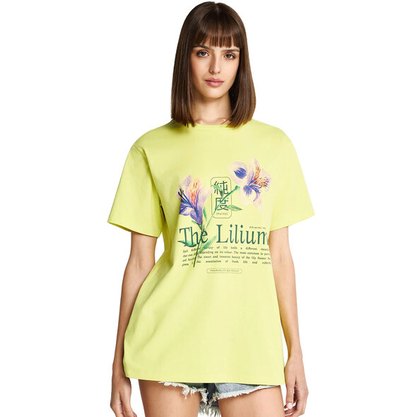 FUNKY BUDDHA ΜΠΛΟΥΖΑ ΓΥΝΑΙΚΕΙΑ FBL013-133-04-LIME GREEN