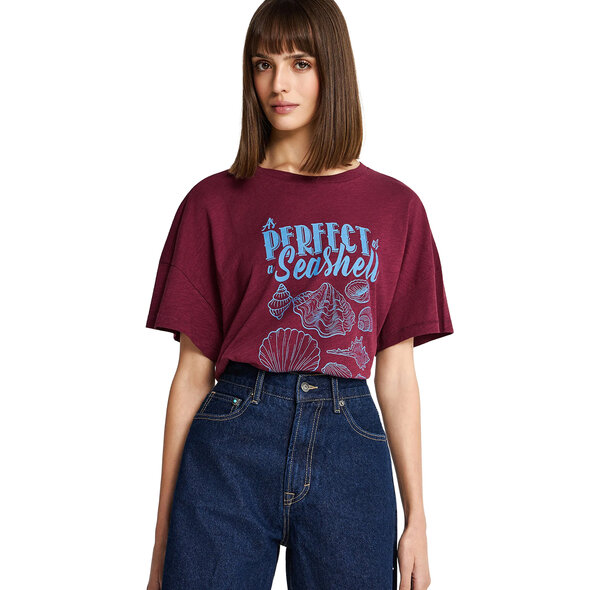 FUNKY BUDDHA ΜΠΛΟΥΖΑ ΓΥΝΑΙΚΕΙΑ FBL013-149-04-BURGUNDY