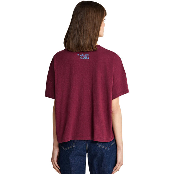 FUNKY BUDDHA ΜΠΛΟΥΖΑ ΓΥΝΑΙΚΕΙΑ FBL013-149-04-BURGUNDY