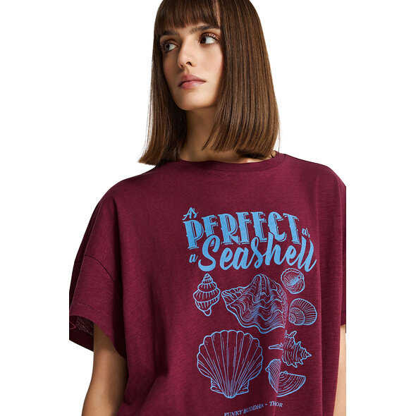 FUNKY BUDDHA ΜΠΛΟΥΖΑ ΓΥΝΑΙΚΕΙΑ FBL013-149-04-BURGUNDY