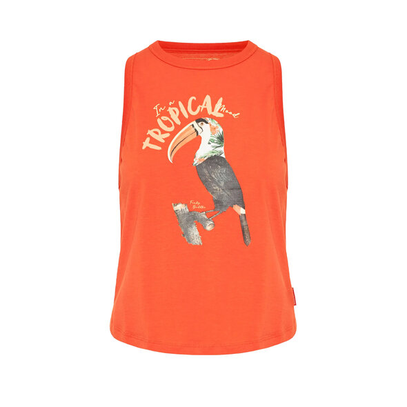 FUNKY BUDDHA ΜΠΛΟΥΖΑ ΓΥΝΑΙΚΕΙΑ FBL013-157-04-SPICY ORANGE