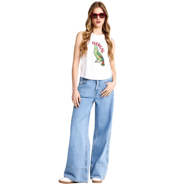 FUNKY BUDDHA ΜΠΛΟΥΖΑ ΓΥΝΑΙΚΕΙΑ FBL013-157-04-WHITE