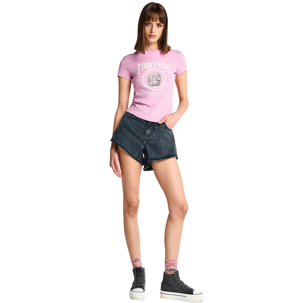 FUNKY BUDDHA ΜΠΛΟΥΖΑ ΓΥΝΑΙΚΕΙΑ FBL013-163-04-PINK MIST
