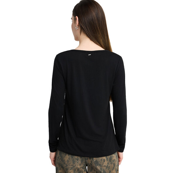 FUNKY BUDDHA ΜΠΛΟΥΖΑ ΓΥΝΑΙΚΕΙΑ FBL014-101-07-BLACK