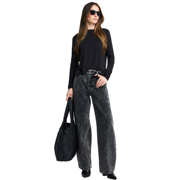 FUNKY BUDDHA ΜΠΛΟΥΖΑ ΓΥΝΑΙΚΕΙΑ FBL014-103-07-BLACK