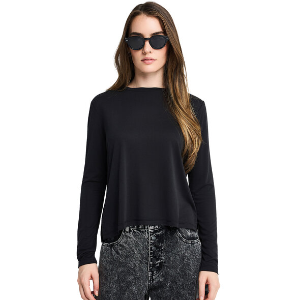 FUNKY BUDDHA ΜΠΛΟΥΖΑ ΓΥΝΑΙΚΕΙΑ FBL014-103-07-BLACK