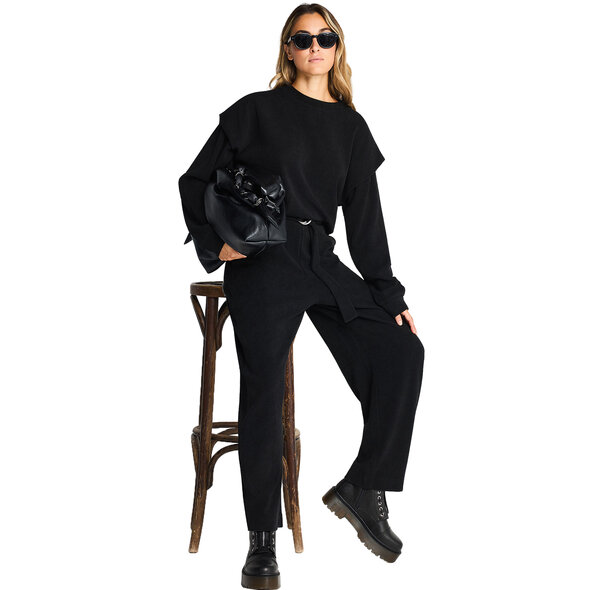 FUNKY BUDDHA ΚΟΤΛΕ JOGGER ΠΑΝΤΕΛΟΝΙ ΓΥΝΑΙΚΕΙΟ  FBL014-144-02-BLACK