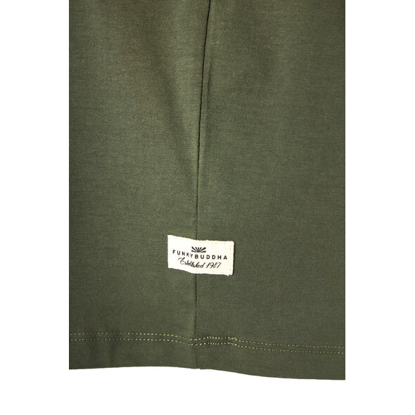 FUNKY BUDDHA PLAIN ΜΠΛΟΥΖΑ ΑΝΔΡΙΚΗ FBM013-001-04-DEEP FOREST