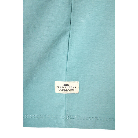 FUNKY BUDDHA PLAIN ΜΠΛΟΥΖΑ ΑΝΔΡΙΚΗ FBM013-001-04-MINERAL BLUE