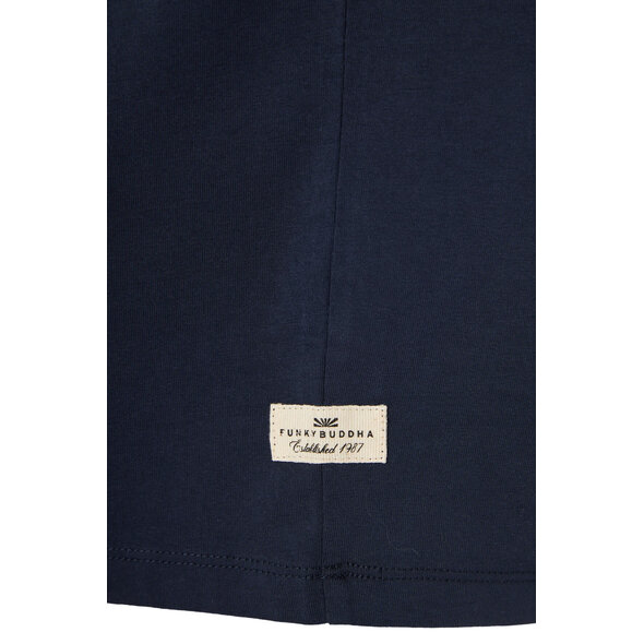 FUNKY BUDDHA PLAIN ΜΠΛΟΥΖΑ ΑΝΔΡΙΚΗ FBM013-001-04-NAVY