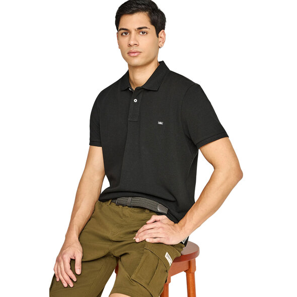 FUNKY BUDDHA ESSENTIAL COTTON POLO ΜΠΛΟΥΖΑ ΑΝΔΡΙΚΗ FBM013-001-11-BLACK