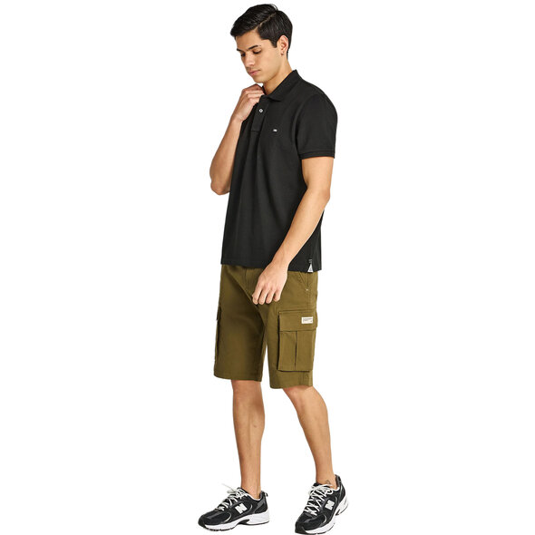 FUNKY BUDDHA ESSENTIAL COTTON POLO ΜΠΛΟΥΖΑ ΑΝΔΡΙΚΗ FBM013-001-11-BLACK