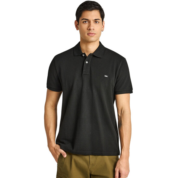 FUNKY BUDDHA ESSENTIAL COTTON POLO ΜΠΛΟΥΖΑ ΑΝΔΡΙΚΗ FBM013-001-11-BLACK