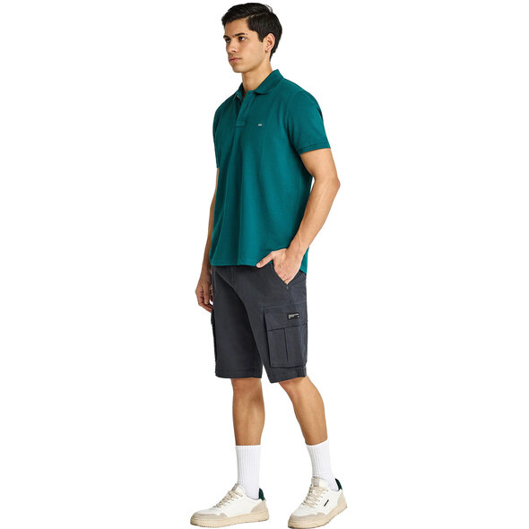 FUNKY BUDDHA ESSENTIAL COTTON POLO ΜΠΛΟΥΖΑ ΑΝΔΡΙΚΗ FBM013-001-11-EMERALD