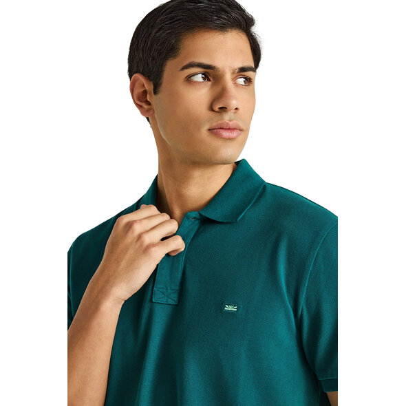 FUNKY BUDDHA ESSENTIAL COTTON POLO ΜΠΛΟΥΖΑ ΑΝΔΡΙΚΗ FBM013-001-11-EMERALD