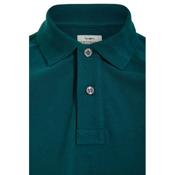 FUNKY BUDDHA ESSENTIAL COTTON POLO ΜΠΛΟΥΖΑ ΑΝΔΡΙΚΗ FBM013-001-11-EMERALD