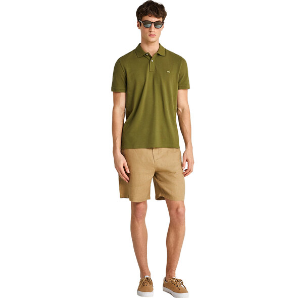 FUNKY BUDDHA ESSENTIAL COTTON POLO ΜΠΛΟΥΖΑ ΑΝΔΡΙΚΗ FBM013-001-11-KHAKI
