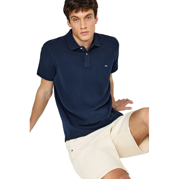 FUNKY BUDDHA ESSENTIAL COTTON POLO ΜΠΛΟΥΖΑ ΑΝΔΡΙΚΗ FBM013-001-11-NAVY