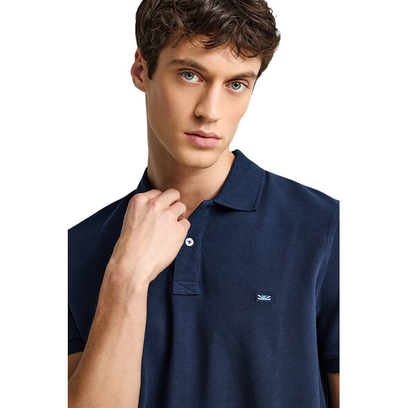 FUNKY BUDDHA ESSENTIAL COTTON POLO ΜΠΛΟΥΖΑ ΑΝΔΡΙΚΗ FBM013-001-11-NAVY