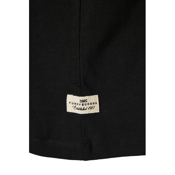 FUNKY BUDDHA ΑΜΑΝΙΚΗ ΜΠΛΟΥΖΑ ΑΝΔΡΙΚΗ FBM013-003-04-BLACK