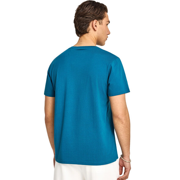 FUNKY BUDDHA COTTON T-SHIRT WITH PRINT ΑΝΔΡΙΚΟ FBM013-011-04-OCEAN DEPTH