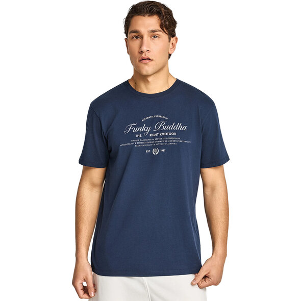 FUNKY BUDDHA ΜΠΛΟΥΖΑ ΑΝΔΡΙΚΗ FBM013-024-04-NAVY