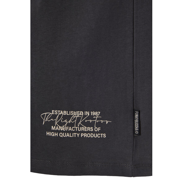 FUNKY BUDDHA RELAXED ΜΠΛΟΥΖΑ ΑΝΔΡIKΗ FBM013-032-04-ANTHRACITE